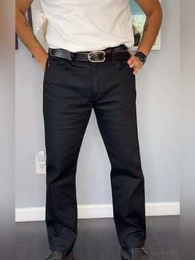Hiroshi Kato The Hammer Straight Black Raw Selvedge Jeans 34x30